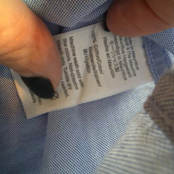 JCrew‎ Sz XS Classic Button Down Shirt Preppy School Office Normcore - Picture 5 of 8